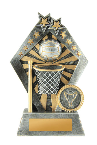 Netball - Sunrise Series Trophy 3 sizes Trophy shop, awards, budget trophy