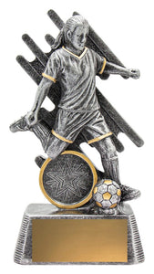 Soccer / Football - Zoom Series Male & Female Player  5 Sizes Gold coast trophy, trophy shop, Soccer / Football trophy, sport trophy, school Soccer / Football trophy