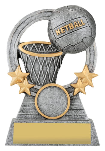 Netball - Comet Series available in 3 Sizes Trophy shop, trophies, awards, netball trophies