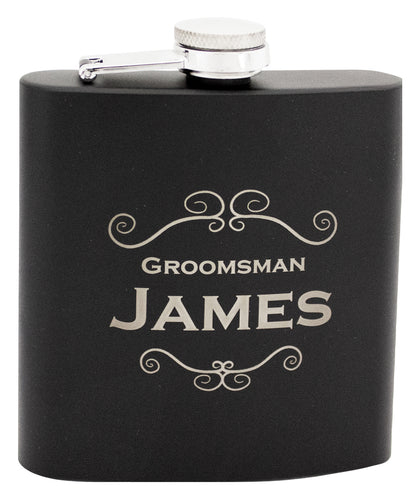 Drinkware - Matte Black Flask 6oz