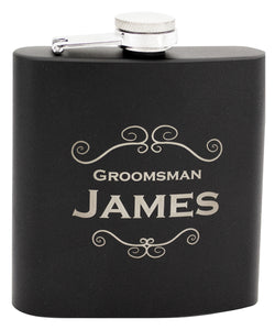 Drinkware - Matte Black Flask 6oz